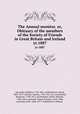 The Annual monitor. or, Obituary of the members of the Society of Friends in Great Britain and Ireland. yr.1887, William Alexander 