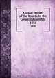 Annual reports of the boards to the General Assembly. 1858, 