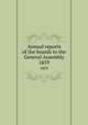 Annual reports of the boards to the General Assembly. 1859, 