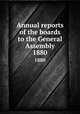 Annual reports of the boards to the General Assembly. 1880, 