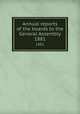 Annual reports of the boards to the General Assembly. 1881, 