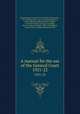 A manual for the use of the General Court. 1921-22, Stephen Nye Gifford 