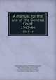 A manual for the use of the General Court. 1943-44, Stephen Nye Gifford 