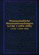 Wissenschaftliche Meeresuntersuchungen. n.F.bd. 1 (1894-1896), Kommission zur wissenschaftlichen Untersuchung der deutschen Meere in Kiel 