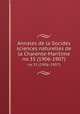 Annales de la Socides sciences naturelles de la Charente-Maritime. no.35 (1906-1907), Socides sciences naturelles de la Charente-Maritime 