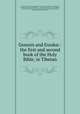 Genesis and Exodus : the first and second book of the Holy Bible, in Tibetan, August Hermann Francke 