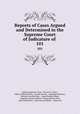 Reports of Cases Argued and Determined in the Supreme Court of Judicature of .. 101, Indiana Supreme Court 