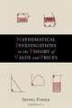 Mathematical Investigations in the Theory of Value and Prices, Irving Fisher 