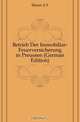 Betrieb Der Immobiliar-Feuerversicherung in Preussen (German Edition), Elsner A. F. 