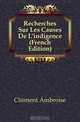 Recherches Sur Les Causes De L