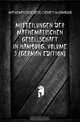 Mitteilungen Der Mathematischen Gesellschaft in Hamburg, Volume 3 (German Edition), #Mathematische Gesellschaft In Hamburg 