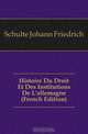 Histoire Du Droit Et Des Institutions De L