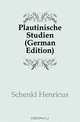 Plautinische Studien (German Edition), Schenkl Henricus 