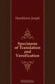 Specimens of Translation and Versification, Hambleton Joseph 
