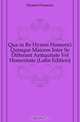 Qua in Re Hymni Homerici Quinque Maiores Inter Se Differant Antiquitate Vel Homeritate (Latin Edition), Hymns Homeric 