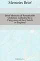 Brief Memoirs of Remarkable Children, Collected by a Clergyman of the Church of England, Memoirs Brief 