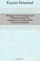 Beitrage Zur Geologie Und Palaeontologie Der Argentinischen Republik (German Edition), Kayser Emanuel 