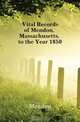 Vital Records of Mendon, Massachusetts, to the Year 1850, Mendon 