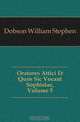 Oratores Attici Et Quos Sic Vocant Sophistae, Volume 5, Dobson William Stephen 