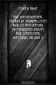 The Mathematical Theory of Probabilities and Its Application to Frequency Curves and Statistical Methods, Volume 1, Fisher Arne 