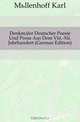 Denkmaler Deutscher Poesie Und Prosa Aus Dem Viii.-Xii. Jahrhundert (German Edition), Mullenhoff Karl 
