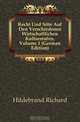Recht Und Sitte Auf Den Verschiedenen Wirtschaftlichen Kulturstufen, Volume 1 (German Edition), Hildebrand Richard 