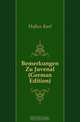 Bemerkungen Zu Juvenal (German Edition), Hofius Karl 