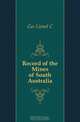Record of the Mines of South Australia, Gee Lionel C 