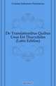 De Translationibus Quibus Usus Est Thucydides (Latin Edition), Corsten Johannes Franciscus 