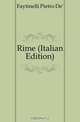Rime (Italian Edition), Pietro De