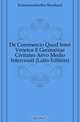 De Commercio Quod Inter Venetos E Germaniae Civitates Aevo Medio Intercessit (Latin Edition), Erdmannsdorffer Bernhard 