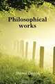 Philosophical works, Hume David 