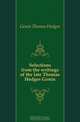 Selections from the writings of the late Thomas Hedges Genin, Genin Thomas Hedges 