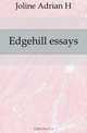 Edgehill essays, Joline Adrian H. 