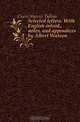 Selected letters. With English introd., notes, and appendices by Albert Watson, Marcus Tullius Cicero 