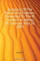 Synopsis Of The Naviculoid Diatoms. Presented To The R. Swedish Academy Of Sciences May 10, 1893, Cleve P. T. 