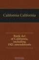 Bank Act of California, including 1921 amendments, California 