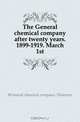 The General chemical company after twenty years. 1899-1919. March 1st, #General chemical company. Directors 