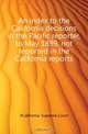 An index to the California decisions in the Pacific reporter, to May 1899, not reported in the California reports, California. Supreme Court 