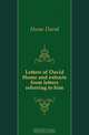 Letters of David Hume and extracts from letters referring to him, Hume David 