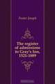The register of admissions to Gray