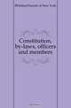 Constitution, by-laws, officers and members, Holland Society of New York 
