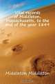 Vital records of Middleton, Massachusetts, to the end of the year 1849, Middleton Middleton 
