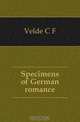 Specimens of German romance, Velde C. F. 