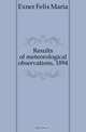 Results of meteorological observations, 1894, Exner Felix Maria 