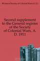 Second supplement to the General register of the Society of Colonial Wars, A.D. 1911, #General Society of Colonial Wars (U.S.) 