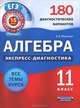 Алгебра и начала анализа. Экспресс-диагностика. 11 класс. 180 диагностических варианта. Все темы курса, Мирошин Владимир Васильевич 