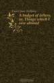 A budget of letters, or, Things which I saw abroad, Eames Jane Anthony 