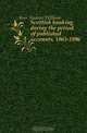 Scottish banking during the period of published accounts, 1865-1896, Kerr Andrew William 