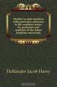 Studies in state taxation with particular reference to the southern states, by graduates and students of the Johns Hopkins university, Hollander Jacob Harry 